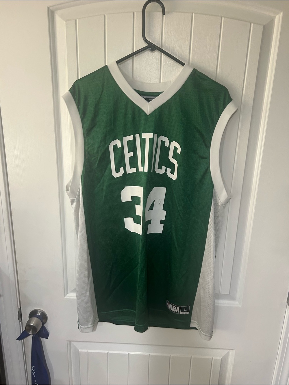Paul Pierce NBA Green and White Celtics #34 Basketball Jersey